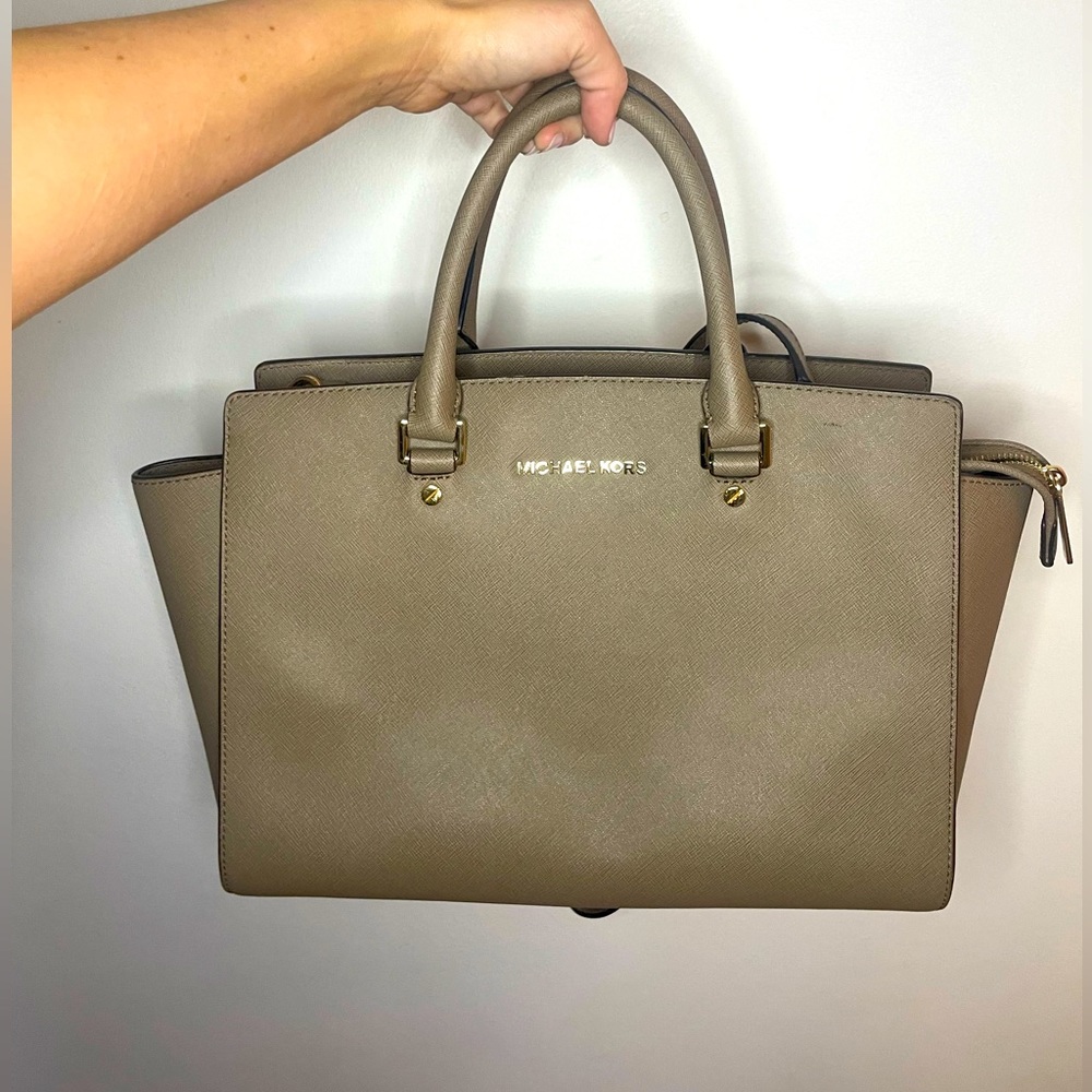 Michael Kors Saffiano Leather Satchel
